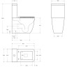 Чаша безободкового унитаза BELBAGNO LUCE-TOR BB2197CP-TOR/SC