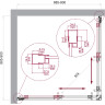 Душевой уголок BELBAGNO LUCE-A-2-90-C-Cr