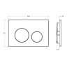 Кнопка смыва BELBAGNO BB-03C-CRM хром