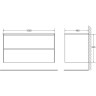 Тумба BELBAGNO PIETRA PIETRA-1000-2C-SO-SCM